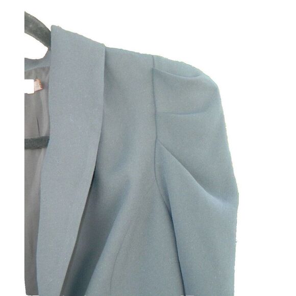 Ramy Brook Blazer Size 4 Black Puff Sleeve Fully Lined‎ Long Line Blazer - Picture 8 of 16